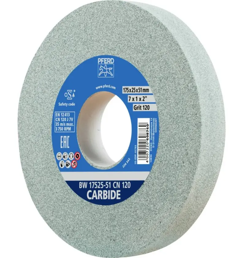 Univerzální brusný kotouč 175 x 25 mm Pferd BW 17525-51 CN 120 CARBIDE pro tvrdé materiály (PF4007220608760)