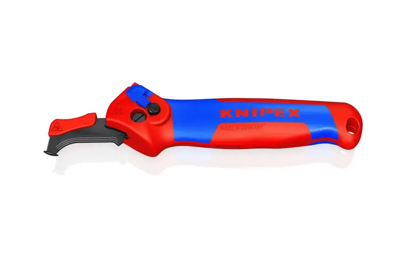 Stahovací nůž Knipex 16 50 145 SB s vodicí botkou (K 16 50 145 SB)