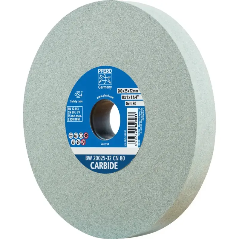 Univerzální brusný kotouč 200 x 25 mm pro tvrdé materiály Pferd BW 20025-32 CN 120 CARBIDE (PF4007220610381)