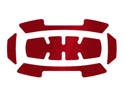 Reflexní samolepky červené Milwaukee pro helmu BOLT (5 ks) 4932499123 (MI4932499123)