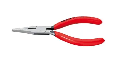 Ploché kleště 140 mm s břitem KNIPEX 23 01 140 - leštěná hlava, plastové návleky (K 23 01 140)