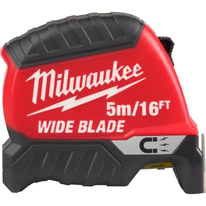 Široký svinovací metr Milwaukee WIDE BLADE MAGNETIC (GEN2) 5M/16FT-35, délka 5 metrů, magnetický, 4932499208
