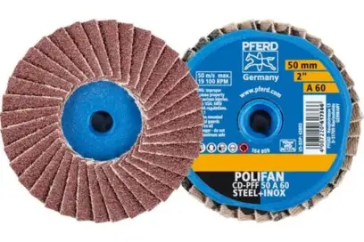 Lamelový kotouč pr. 50 mm Pferd COMBIDISC Korund A Mini-POLIFAN CD A60 pro běžné použití (PF4007220617366)
