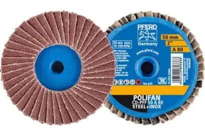 Lamelový kotouč pr. 50 mm Pferd COMBIDISC Korund A Mini-POLIFAN CD A80 pro běžné použití (PF4007220617373)