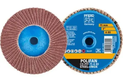 Lamelový kotouč pr. 75 mm Pferd COMBIDISC Korund A Mini-POLIFAN CD A80 pro běžné použití (PF4007220617410)