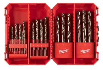 Vrtáky HSS-G do kovu Red Cobalt 1 ÷ 13 mm DIN 338 Milwaukee 4932499765 - 25ks sada (MI4932499765)