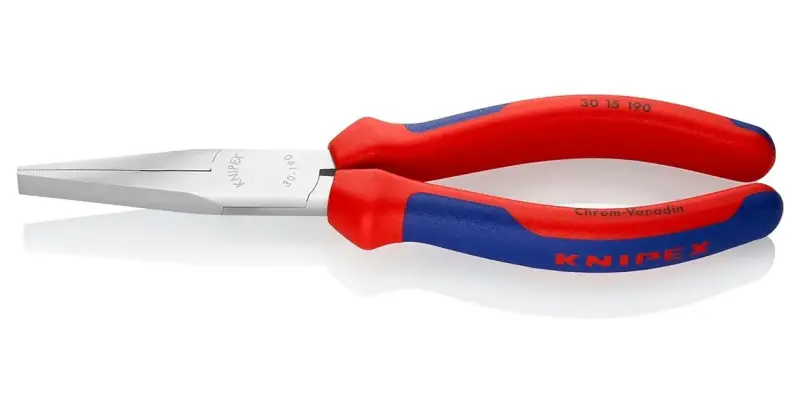 Ploché kleště typu Langbeck 190 mm (s prodlouženými čelistmi) KNIPEX 30 15 190 - chromováno, vícesložkové návleky (K 30 15 190)