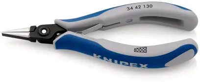 Kleště Knipex 34 42 130 pro elektroniku, ploché široké (K 34 42 130)