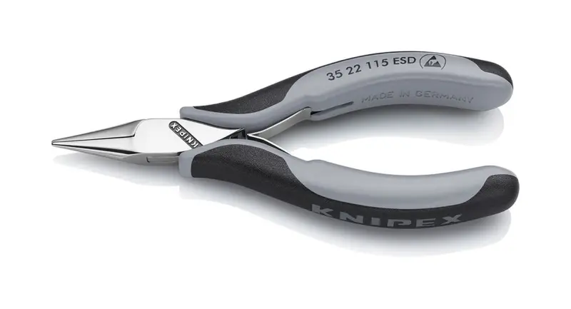 Kleště Knipex 35 22 115 ESD SB pro elektroniku ESD - přidržovací (K 35 22 115 ESD SB)