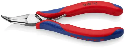 Kleště Knipex 35 82 145 SB pro elektroniku - zahnuté, průvlečný kloub (K 35 62 145 SB)