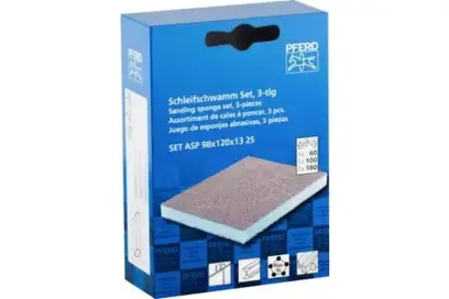 Brusné houbičky 98x120x13 mm Pferd SET ASP 98x120x13 2S dvoustranné, vodotěsné, pro univerzální použití (Sada 3 ks) (PF4007220622018)