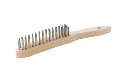 Drátěný kartáč, nerez hladký, 4-řadový mm FORMAT
