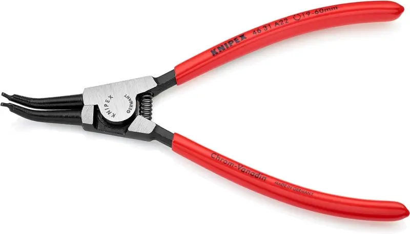 KLEŠTĚ NA VNĚJŠÍ JISTICÍ KROUŽKY ZAHNUTÉ 45° A22 MM KNIPEX (K 46 31 A22)