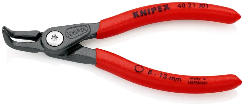 Precizní kleště Knipex 48 21 J01 SB - vnější pojistné kroužky, zahnuté hroty 90° (K 48 21 J01 SB)