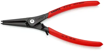 Precizní kleště Knipex 49 31 A3 - vnější pojistné kroužky, vyhnuté hroty 45° (K 49 31 A3)