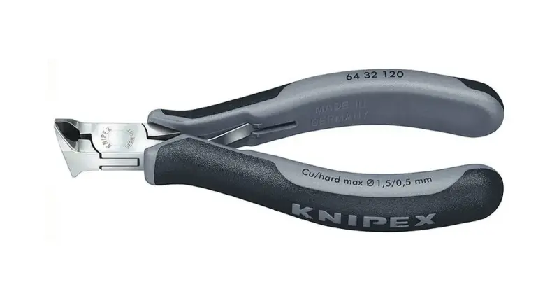 Kleště Knipex 64 32 120 ESD štípací čelní se šikmými břity pro elektroniku (K 64 32 120 ESD)