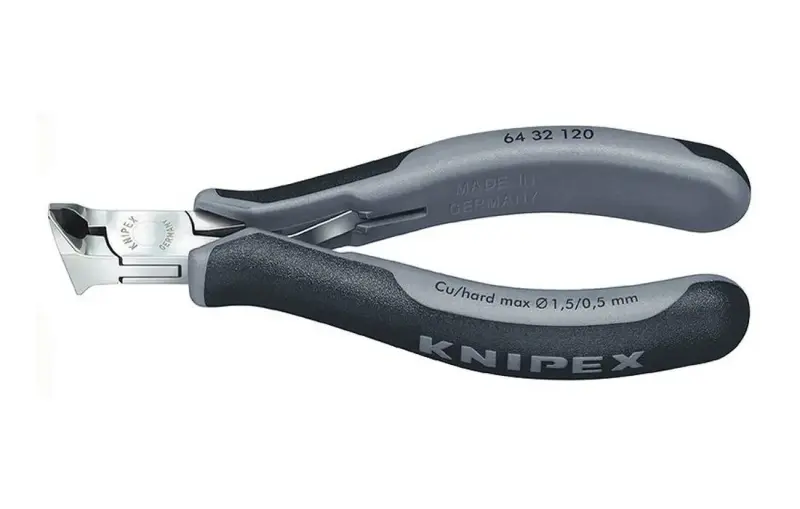 Kleště Knipex 64 32 120 ESD štípací čelní se šikmými břity pro elektroniku (K 64 32 120 ESD)