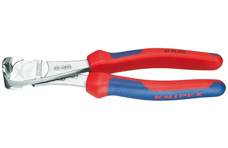 Čelní silové štípací kleště 160 mm KNIPEX 67 05 160 - chromováno, vícesložkové návleky (K 67 05 160)