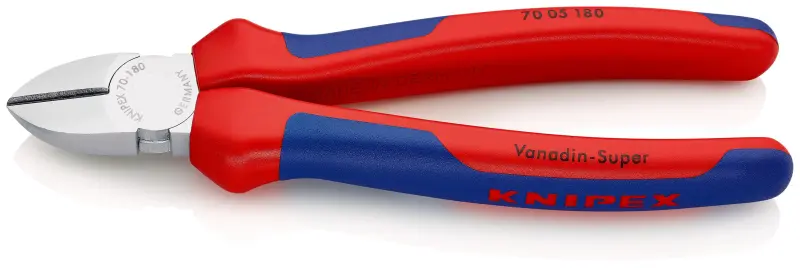 Boční štípací kleště Knipex 70 05 180 SB - komfortní rukojeť, chromováno (K 70 05 180 SB)