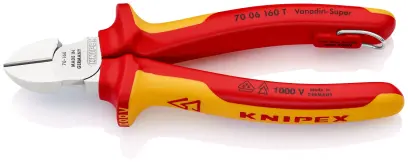 Boční štípací kleště Knipex 70 06 160 T BK VDE, vícesložková rukojeť (K 70 06 160 T BK)