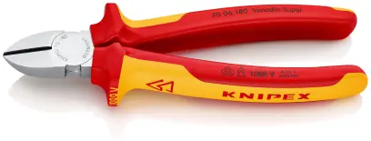 Boční štípací kleště Knipex 70 06 180 SB VDE, vícesložková rukojeť (K 70 06 180 SB)