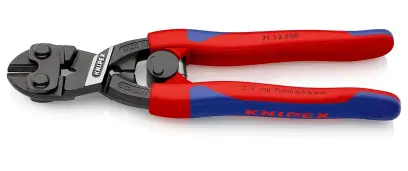 Kompaktní štípací kleště Knipex 71 12 200 SB - CoBolt®, vícesložkové návleky (K 71 12 200 SB)