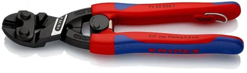 Kompaktní štípací kleště Knipex 71 22 200 T BK - CoBolt®, vícesložkové návleky (K 71 22 200 T BK)