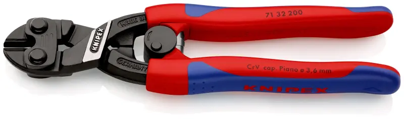 Kompaktní štípací kleště Knipex 71 32 200 SB - CoBolt®, vícesložkové návleky (K 71 32 200 SB)