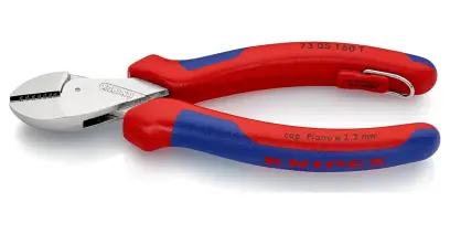 Boční štípací kleště Knipex 73 05 160 T BK - X-Cut®, kompaktní s velkým převodem (K 73 05 160 T BK)