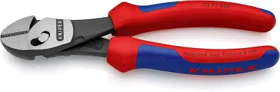 Boční štípací kleště Knipex 73 72 180 BK "TwinForce" - silové (K 73 72 180 BK)
