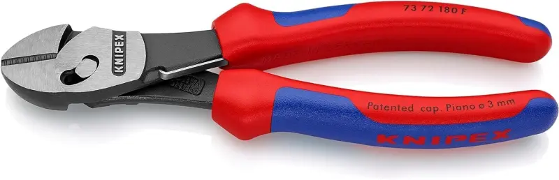 Boční štípací kleště Knipex 73 72 180 F "TwinForce" - silové, s pružinou (K73 72 180 F)