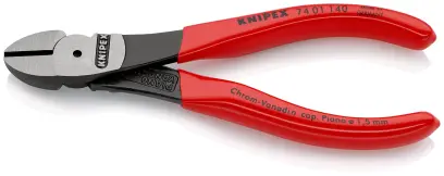 Boční štípací kleště Knipex 74 01 140 SB - silové, potaženo plastem (K 74 01 140 SB)