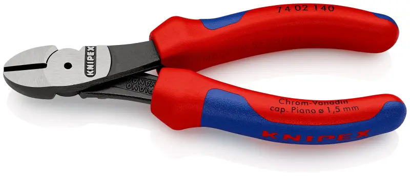 Boční štípací kleště Knipex 74 02 140 SB - silové, vícesložkové návleky (K 74 02 140 SB)