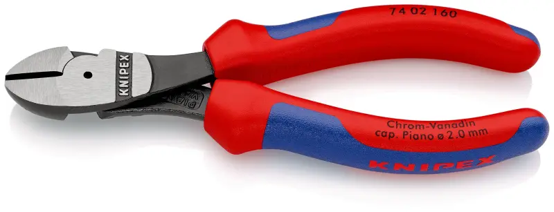 Boční štípací kleště Knipex 74 02 160 SB - silové, vícesložkové návleky (K 74 02 160 SB)