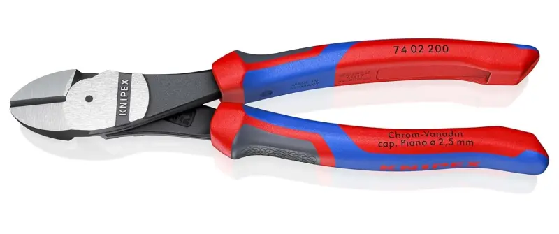 Boční štípací kleště Knipex 74 02 200 SB - silové, vícesložkové návleky (K 74 02 200 SB)