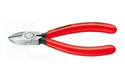 Boční štípací kleště pro elektromechaniky 125 mm KNIPEX 76 01 125 - leštěná hlava, plastové návleky (K 76 01 125)