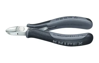 Kleště Knipex 77 22 115 ESD štípací boční pro elektroniku (K 77 22 115 ESD)