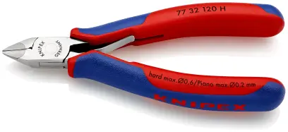Boční štípací kleště Knipex 77 32 120 H - pro elektroniku, karbidový břit (K 77 32 120 H)