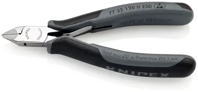 Boční štípací kleště Knipex 77 32 120 H ESD - pro elektroniku, karbidový břit (K 77 32 120 H ESD)