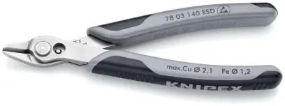 Boční štípací kleště Knipex 78 03 140 ESD SB - Electronic Super-Knips INOX (K 78 03 140 ESD SB)