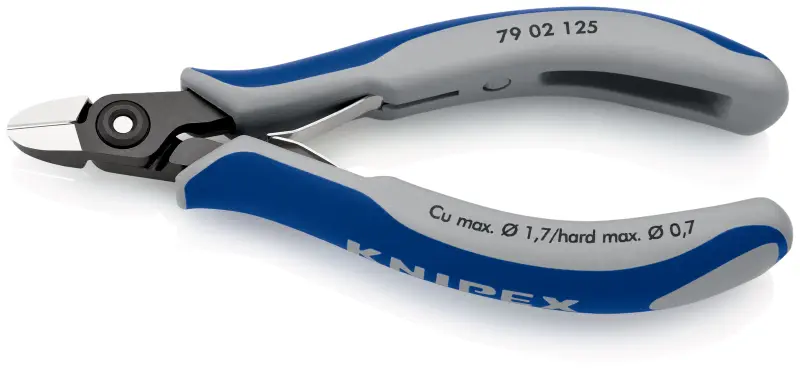 Precizní boční štípací kleště Knipex 79 02 125 SB - pro elektroniku, mini hlava (K 79 02 125 SB)