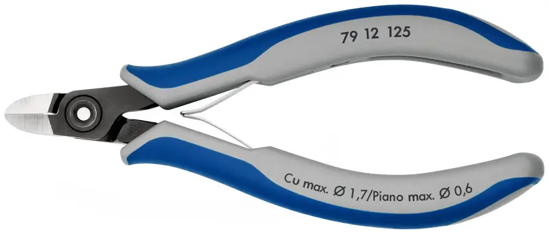 Precizní boční štípací kleště Knipex 79 12 125 - pro elektroniku, tvrdé dráty (K 79 12 125)