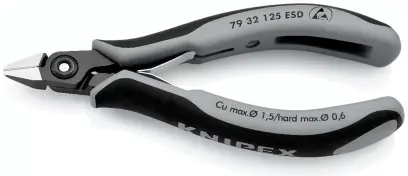 KLEŠTĚ ŠTÍPACÍ ELEKTRONIK (špičatá hlava s velmi m (K 79 32 125 ESDSB)