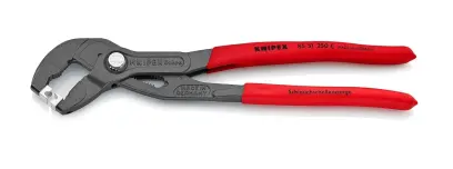 Kleště na hadicové spony KNIPEX 85 51 250 C, 250 mm - protiskluzová rukojeť, šedě fosfátované (K 85 51 250 C)