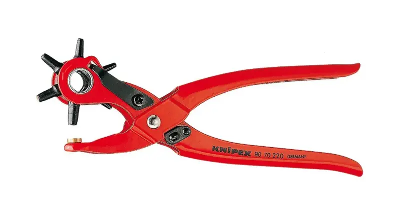 Otočné děrovací kleště 220 mm Knipex 90 70 220 SB (K 90 70 220 SB)