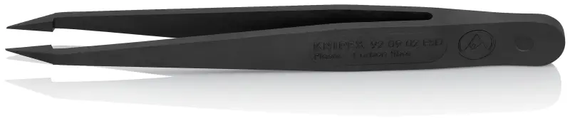 KNIPEX Plastová pinzeta ESD, černá (K 92 09 02 ESD)