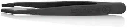 KNIPEX Plastová pinzeta ESD, černá (K 92 09 04 ESD)