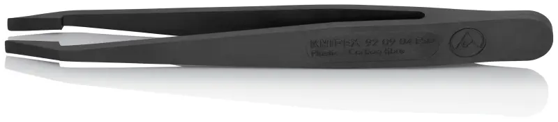 KNIPEX Plastová pinzeta ESD, černá (K 92 09 04 ESD)