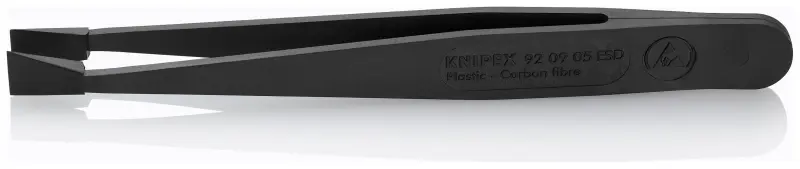 KNIPEX Plastová pinzeta ESD, černá (K 92 09 05 ESD)