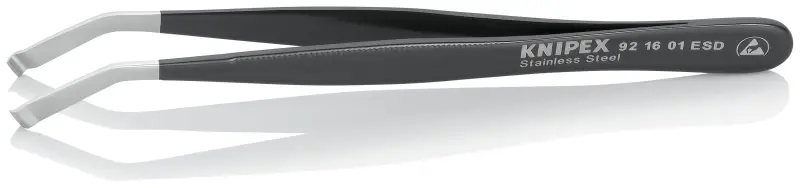 KNIPEX Polohovací pinzeta ESD nerezová ocel (K 92 16 01 ESD)